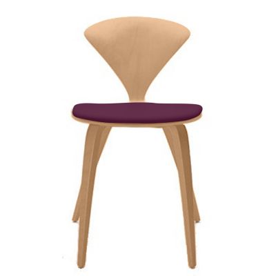 Cherner Chair Company Cherner Side Chair with Seat Pad - Color: Wood tones 