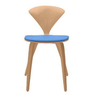 Cherner Chair Company Cherner Side Chair with Seat Pad - Color: Wood tones 