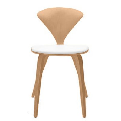 Cherner Chair Company Cherner Side Chair with Seat Pad - Color: Wood tones 