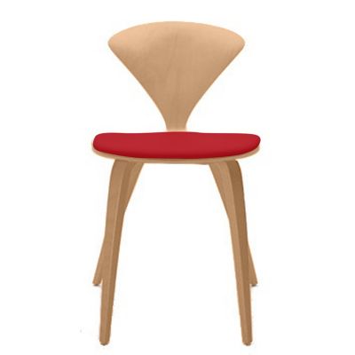 Cherner Chair Company Cherner Side Chair with Seat Pad - Color: Wood tones 