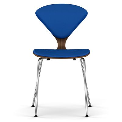 Cherner Seat and Back Upholstered Metal Base Chair