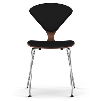 Cherner Chair Company Cherner Seat and Back Upholstered Metal Base Chair - 