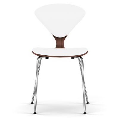 Cherner Chair Company Cherner Seat and Back Upholstered Metal Base Chair - 