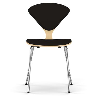 Cherner Chair Company Cherner Seat and Back Upholstered Metal Base Chair - 