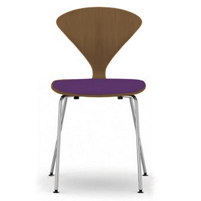 Cherner Metal Base Chair with Seat Pad