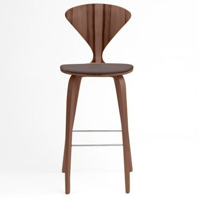 Cherner Chair Company Cherner Stool with Seat Pad - Color: Wood tones - Siz