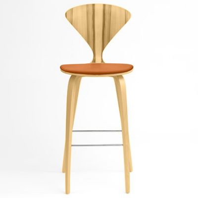 Cherner Chair Company Cherner Stool with Seat Pad - Color: Wood tones - Siz