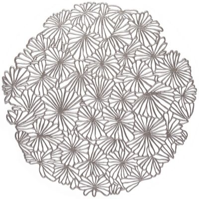 Chilewich Pressed Daisy Placemat - Color: Grey - 100716-003