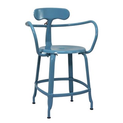 Chaises Nicolle The Nicolle Armchair Dining Chair - Color: Blue - FAU 45 M 