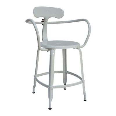 Chaises Nicolle The Nicolle Armchair Dining Chair - Color: White - FAU 45 M