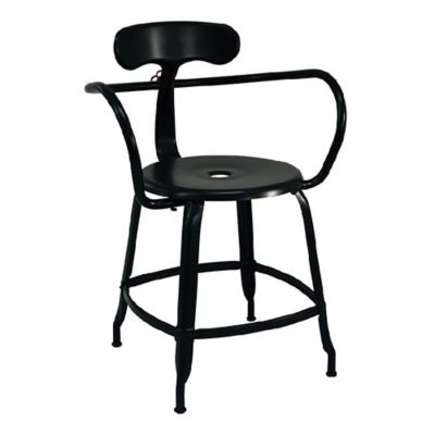 Chaises Nicolle The Nicolle Armchair Dining Chair - Color: Black - FAU 45 M