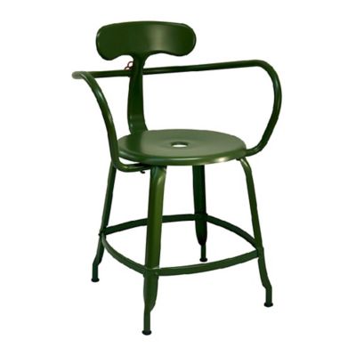 Chaises Nicolle The Nicolle Armchair Dining Chair - Color: Green - FAU 45 M