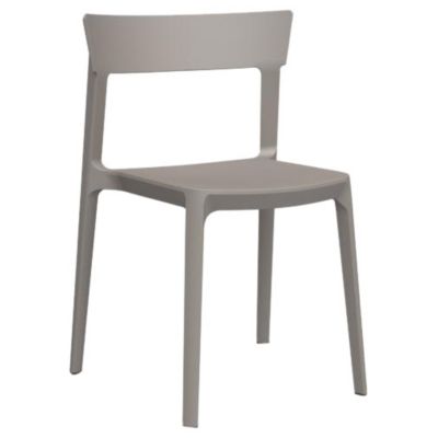 Calligaris Skin Armless Stacking Chair - Waterproof - Color: Brown - CS1391