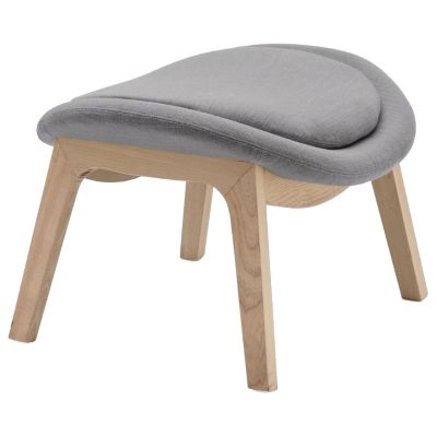 Lazy Wood Base Ottoman