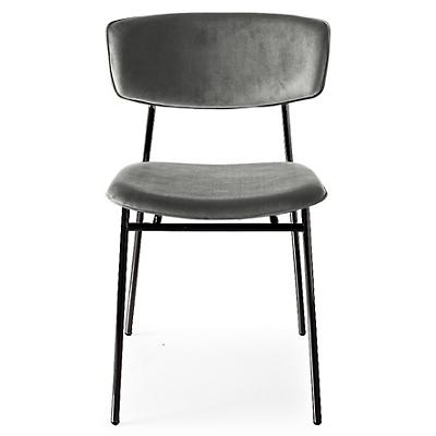 Fifties Upholstered Metal Chair