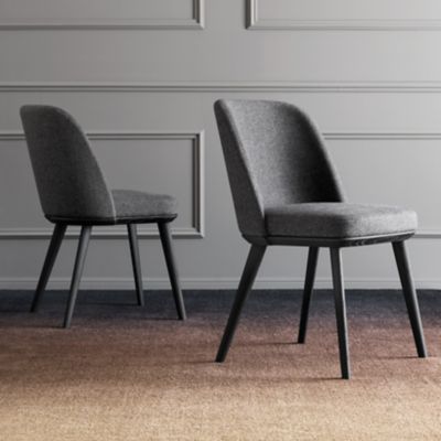 Calligaris Foyer Upholstered Wooden Chair - Color: Grey - CS188800015LS2P00