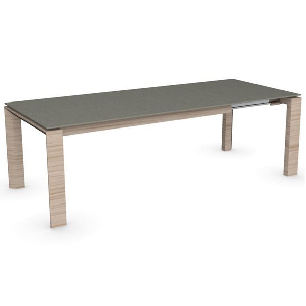 Calligaris Omnia Glass Extension Table - Color: Grey - Size: 70.9  - CS4