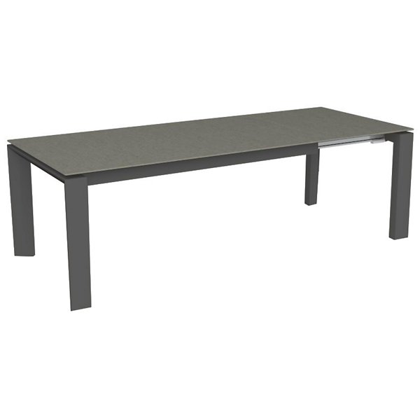 Calligaris Omnia Glass Extension Table - Color: Grey - Size: 70.9  - CS4
