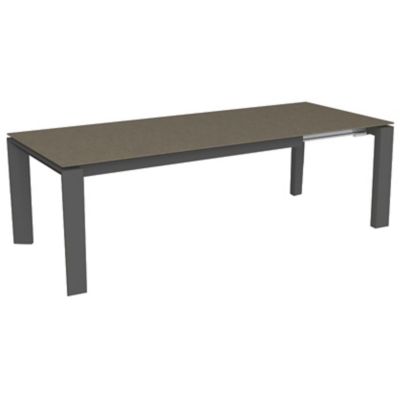 CLG1743881 Calligaris Omnia Glass Extension Table - Color: Be sku CLG1743881