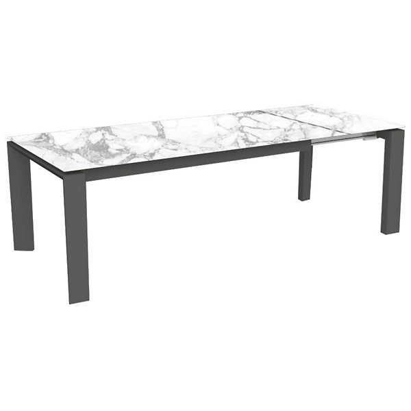 CLG1743878 Calligaris Omnia Glass Extension Table - Color: Wh sku CLG1743878
