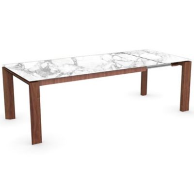 CLG1743911 Calligaris Omnia Glass Extension Table - Color: Wh sku CLG1743911