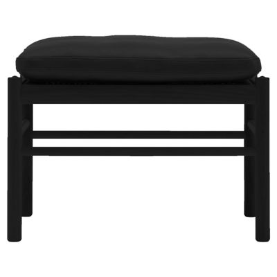 Carl Hansen OW149-F Colonial Footstool - Color: Black - OW149F -OAK NCS S90