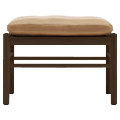 Carl Hansen OW149-F Colonial Footstool - Color: Brown - OW149F -WAL LAQ -SI