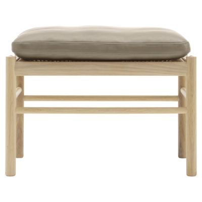 Carl Hansen OW149-F Colonial Footstool - Color: Cream - OW149F -OAK WHT OIL