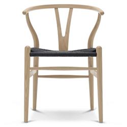 CH24 Wishbone Chair - Black Cord