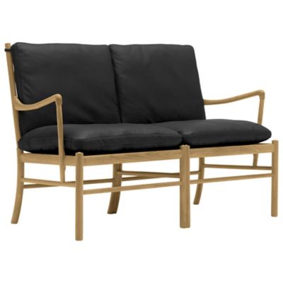 Carl Hansen OW149-2 Colonial Sofa - Color: Black - OW149-2 -OAK OIL -SIF 98