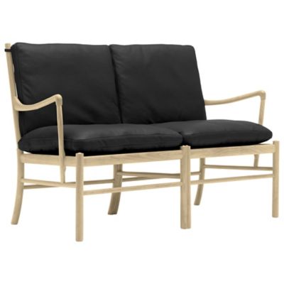 Carl Hansen OW149-2 Colonial Sofa - Color: Black - OW149-2 -OAK SOAP -SIF 9