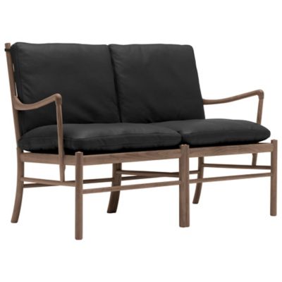 Carl Hansen OW149-2 Colonial Sofa - Color: Black - OW149-2 -WAL LAQ -SIF 98