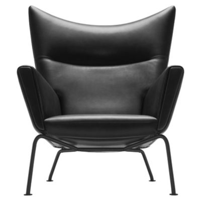 CLH681886 Carl Hansen CH445 Wing Lounge Chair - Black Editio sku CLH681886