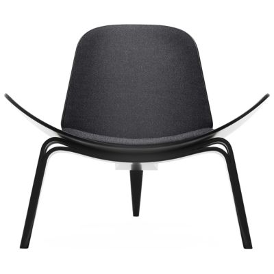 Carl Hansen CH07 Shell Lounge Chair - Black Edition - CH07 - BEECH BLK - Fi