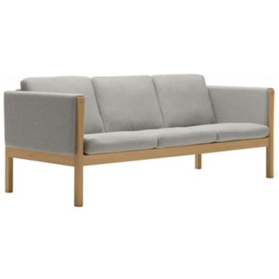 Carl Hansen CH163 Sofa - Color: Grey - CH163-OAK LAQ-HALLINGDAL 65 130