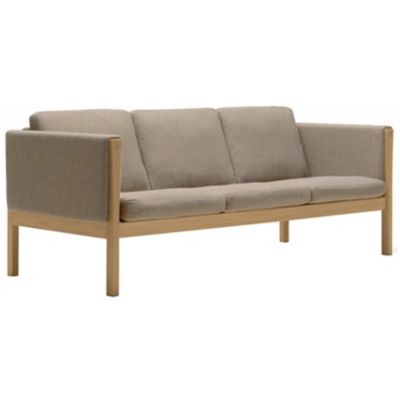 Carl Hansen CH163 Sofa - Color: Brown - CH163-OAK LAQ-HALLINGDAL 65 227