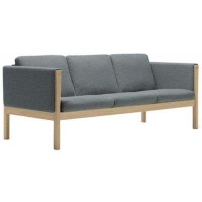 Carl Hansen CH163 Sofa - Color: Grey - CH163-OAK SOAP-DM 170