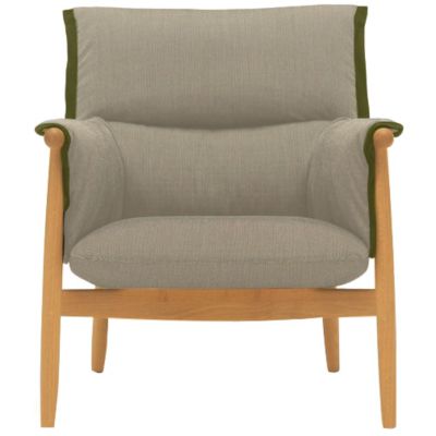 Carl Hansen E015 Embrace Lounge Chair - Color: Brown - E015-OAK LAQ-HALLING