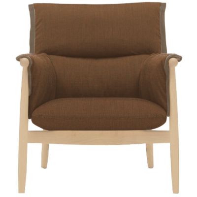 Carl Hansen E015 Embrace Lounge Chair - Color: Brown - E015-OAK WHT OIL-SIF