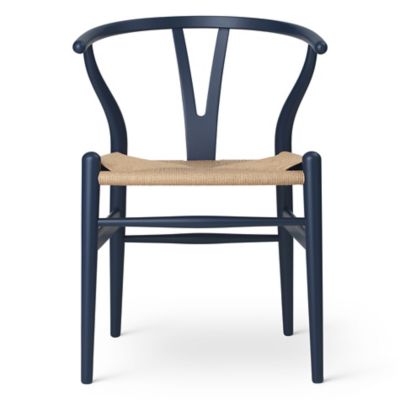 Carl Hansen CH24 Wishbone Chair Soft Colors - Color: Blue - 5714413851627