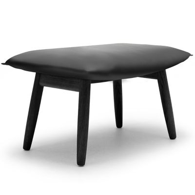 Carl Hansen E016 Embrace Footstool - Color: Black - E016 - OAK BLACK - LOKE