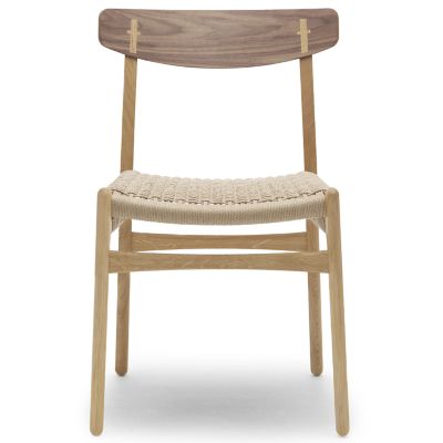 Carl Hansen CH23 Dining Chair - Color: Brown - CH23 - WAL OIL - NATURAL