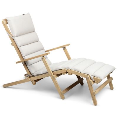 Carl Hansen BM5565 Outdoor Extended Deck Chair - Color: Beige - BM5565 - TE