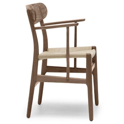 Carl Hansen CH26 Armchair - Color: Beige - CH26 - NAT PPR - OIL WAL