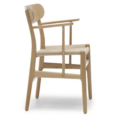 Carl Hansen CH26 Armchair - Color: Beige - CH26 - NAT PPR - OIL OAK