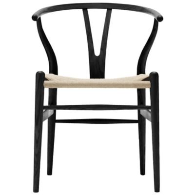 CLH543572 Carl Hansen CH24 Wishbone Chair - Color: Black - C sku CLH543572