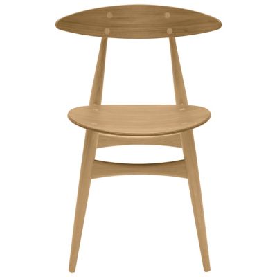 Carl Hansen CH33T Chair - Color: Wood tones - CH33T - OAK LAQ