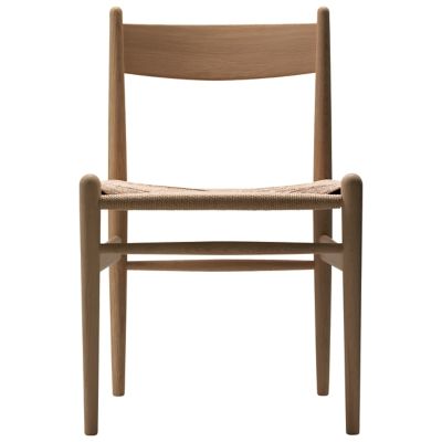 Carl Hansen CH36 Side Chair - Color: Brown - CH36 -NATURAL - OAK OIL