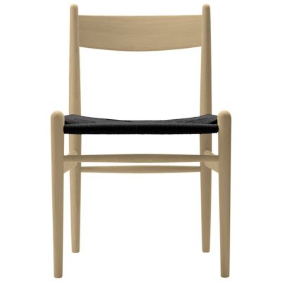 Carl Hansen CH36 Side Chair - Color: Beige - CH36 -BLK - BEECH LAQ