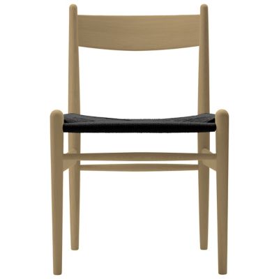 Carl Hansen CH36 Side Chair - Color: Beige - CH36 -BLK - BEECH OIL